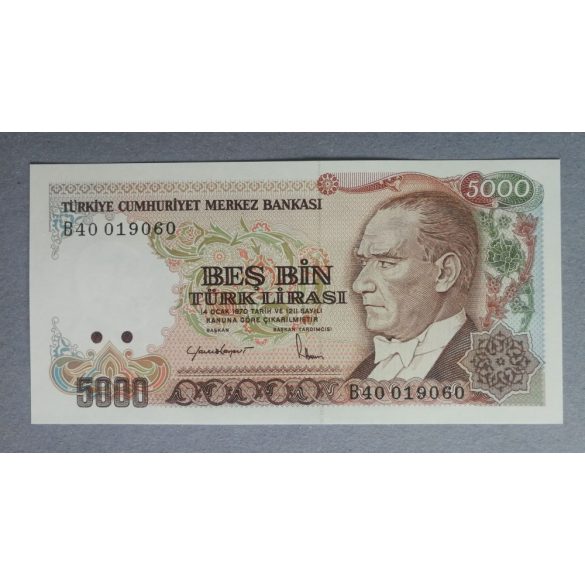 Törökország 5000 Líra 1985 UNC