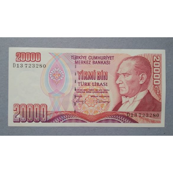 Turkey 20000 Lira 1988 Unc-