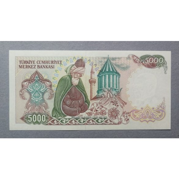 Turkey  5000 Lira 1988 UNC