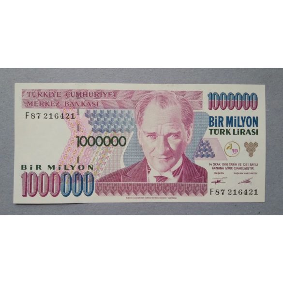 Törökország 1 millió Lira 1995 Unc