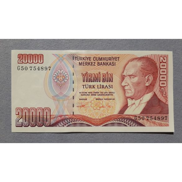 Törökország 20000 Lira 1995 UNC