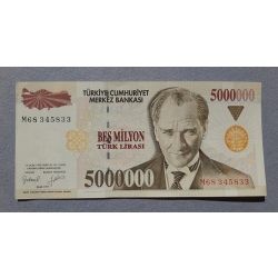 Törökország 5 millió Lira 1997 aUNC