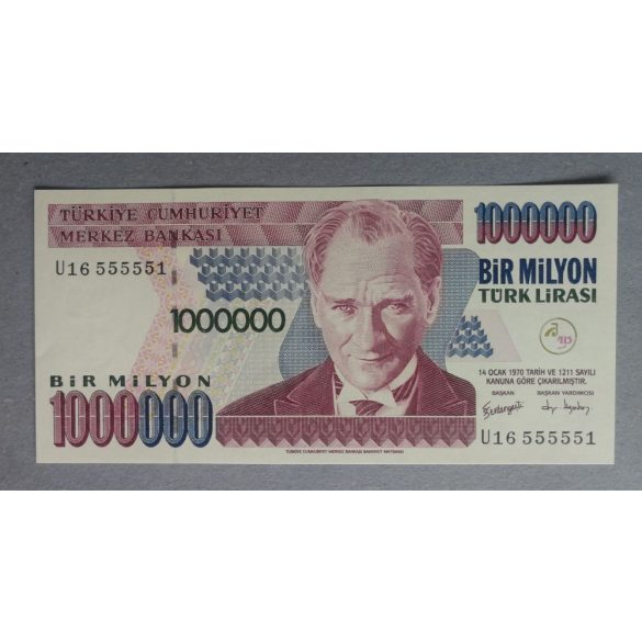 Turkey 1 million Lira 1999 UNC