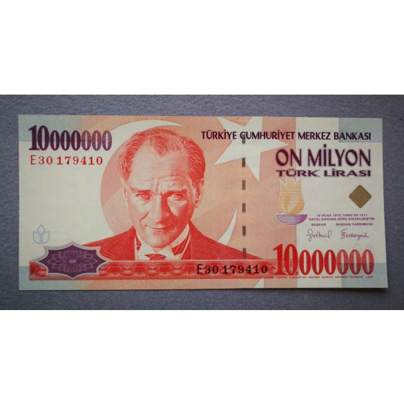 Turkey 10 million Lira 1999 Unc