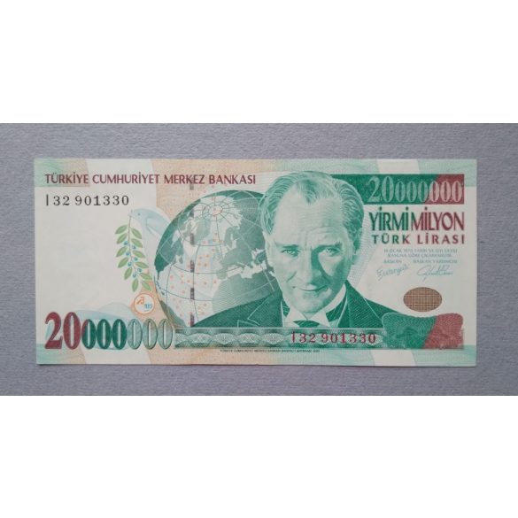 Turkey 20 million Lira 2001 XF