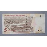 Turkey 5 Lira 2005 Unc