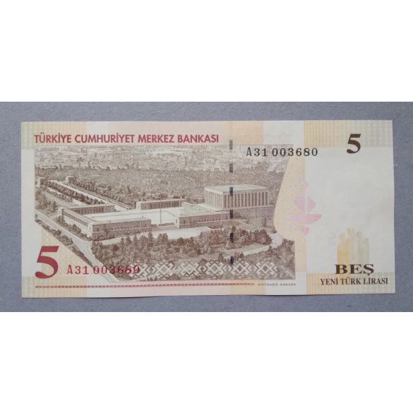 Turkey 5 Lira 2005 Unc