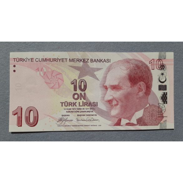 Törökország 10 Lira 2009 XF+