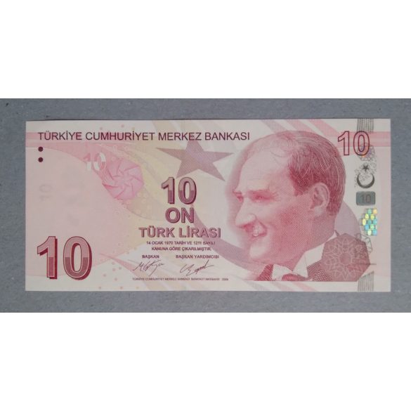 Törökország 10 Lira 2017 Unc