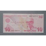 Turkey 10 Lira 2020 Unc