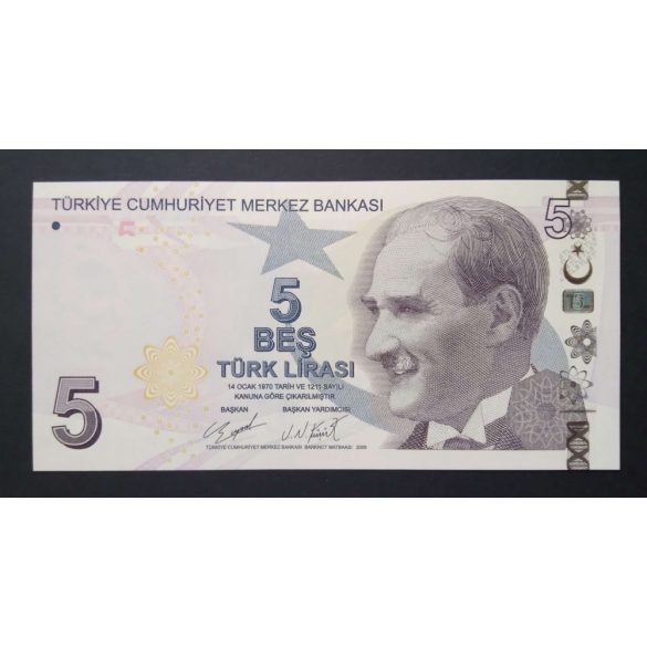 Törökország 5 Lira 2020 Unc