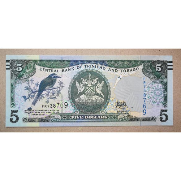 Trinidad and Tobago 5 Dollars 2017  AUNC+