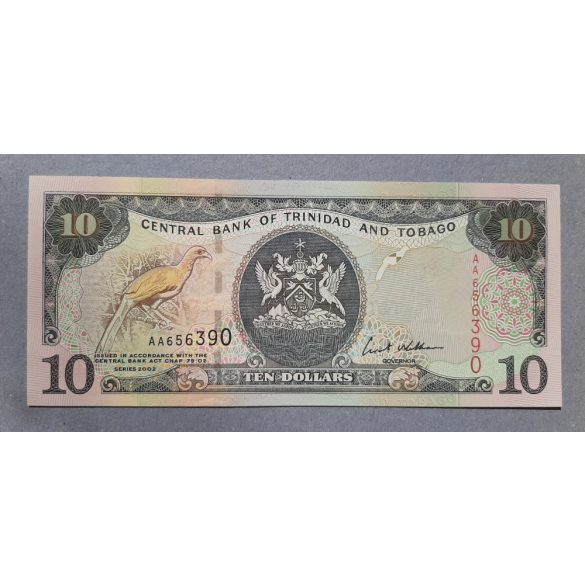 Trinidad and Tobago 10 Dollars 2002 UNC