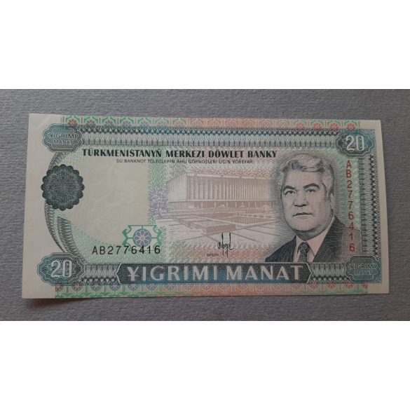 Türkmenisztán 20 Manat 1995 UNC