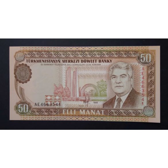 Türkmenisztán 50 Manat 1995 UNC