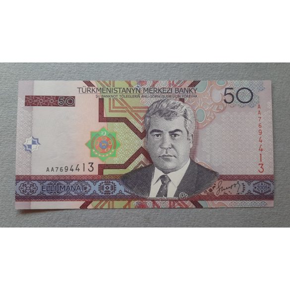 Türkmenisztán 50 Manat 2005 UNC