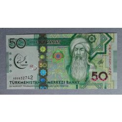 Türkmenisztán 50 Manat 2017 UNC