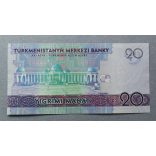 Turkmenistan 20 Manat 2020 UNC