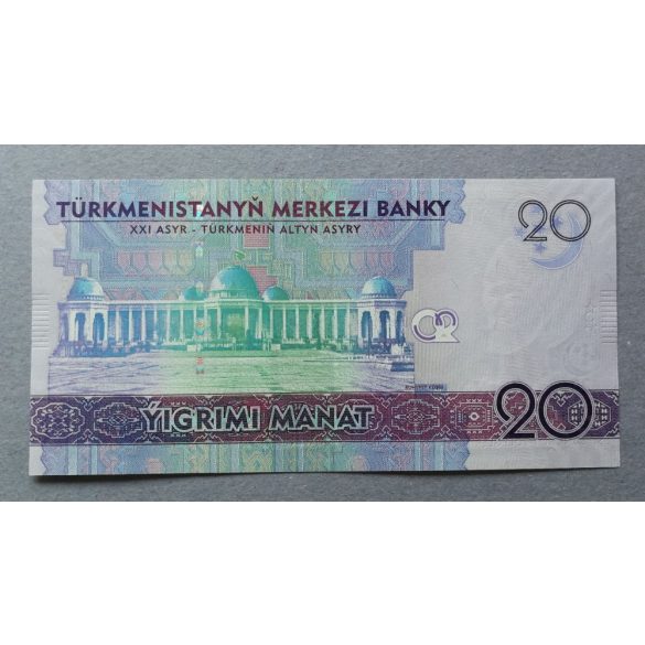 Turkmenistan 20 Manat 2020 UNC