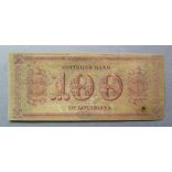 USA Konföderációs Államok Luisiana 100 Dollar 18XX aUNC+ eredeti