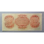 USA Confederate States of America Louisiana New Orleans Canal Bank 50 dollars 18XX UNC original