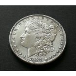 USA 1 Dollar 1887 Morgan  silver