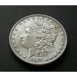 USA 1 Dollar 1887 Morgan 26,7 g ezüst