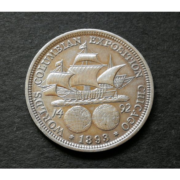 USA 1/2 Dollar 1893 ezüst Colombus Amerika felfedezése