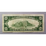 USA North Africa silver certificate 10 Dollars 1934 F+