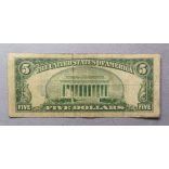 USA 5 Dollars silver certificate 1934 F