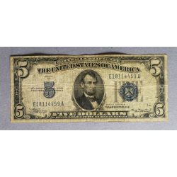 USA 5 Dollar silver certificate 1934 VG+