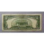 USA 5 Dollars 1934 F green seal