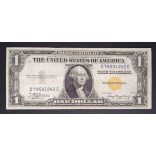 USA North Africa 1 Dollar 1935 silver certificate F