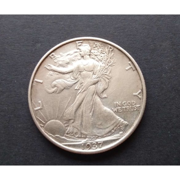 USA 1/2 Dollar 1937 ezüst