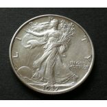 USA 1/2 Dollar 1937 Liberty silver