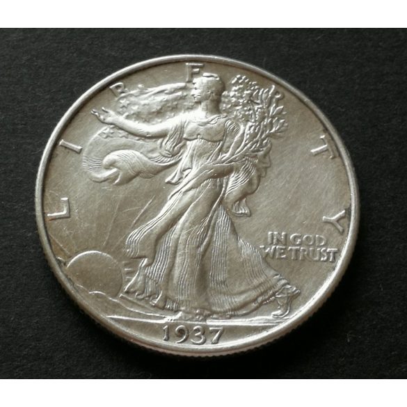 USA 1/2 Dollar 1937 Liberty ezüst