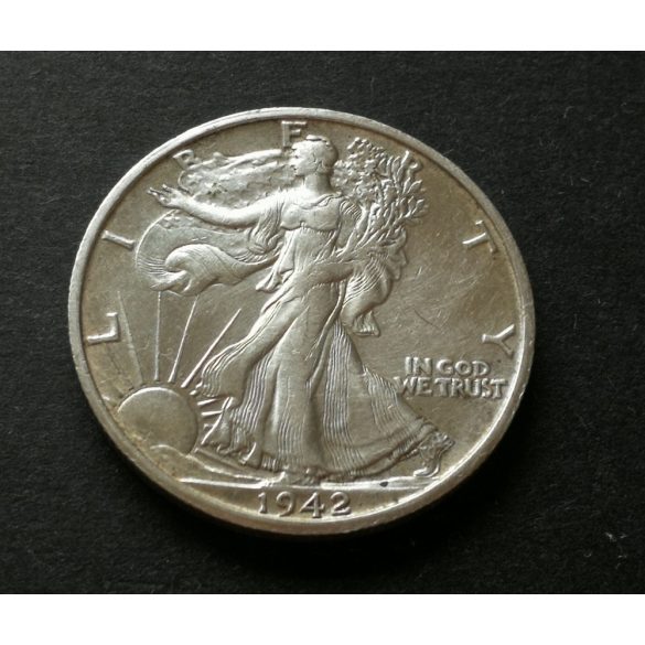 USA 1/2 Dollar 1942 Liberty ezüst