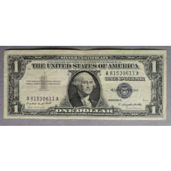 USA 1 Dollar silver certificate 1957 F+