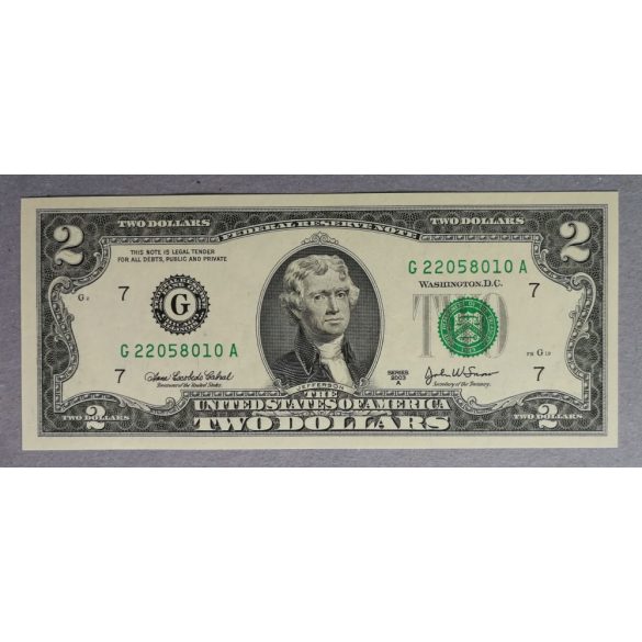 USA 2 Dollars 2003 Unc