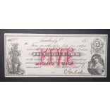 USA Sandusky Nes Silicon Steel Co & Bank Ohio 5 Dollars 1870s Unc-