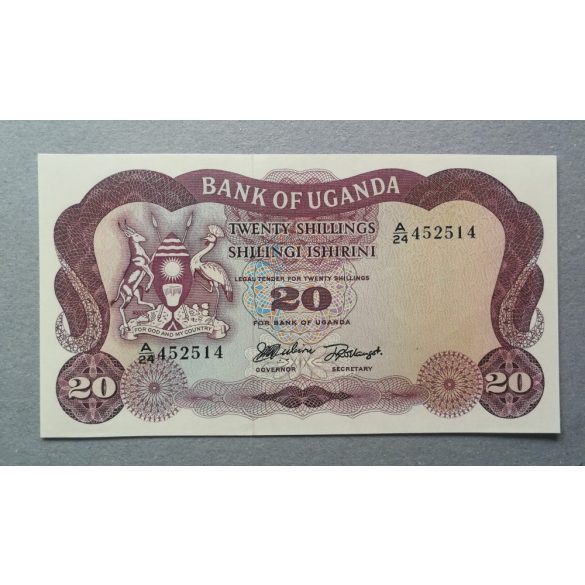 Uganda 20 Shillings 1966 UNC