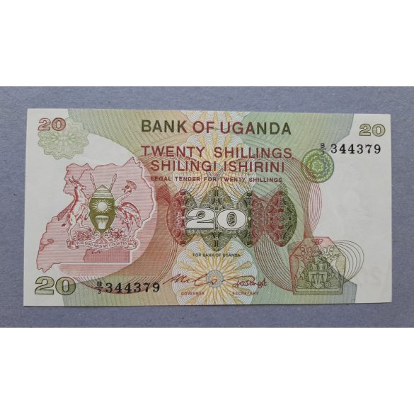 Uganda 20 Shillings 1982 UNC-