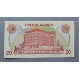 Uganda 20 Shillings 1982 UNC-