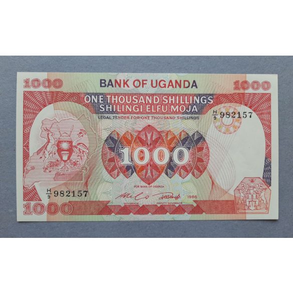 Uganda 1000 Shillings 1986 UNC