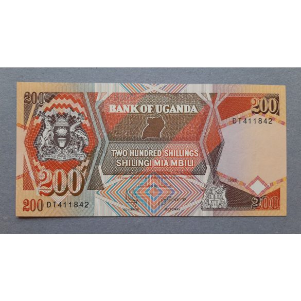 Uganda 200 Shillings 1996 UNC