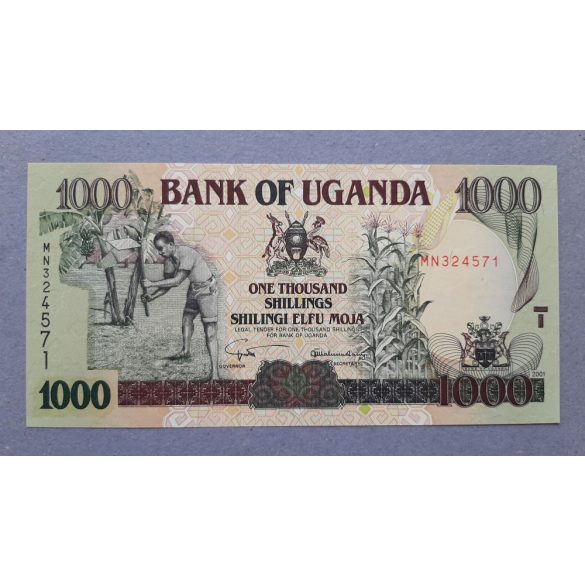 Uganda 1000 Shillings 2001 UNC