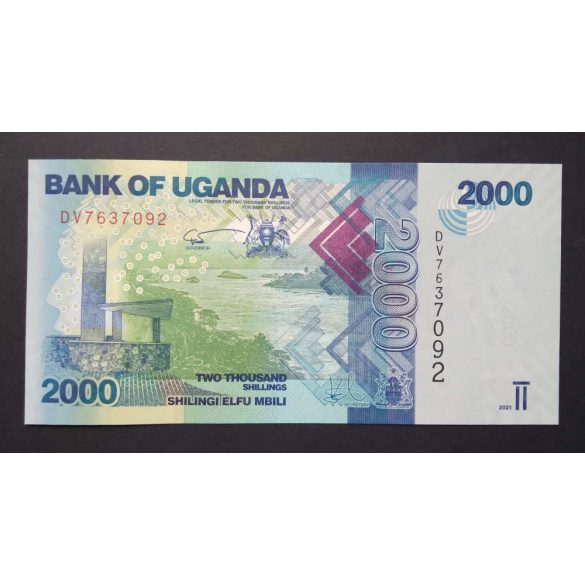 Uganda 2000 Shillings 2021 UNC 