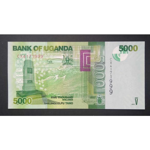 Uganda 5000 Shillings 2021 UNC