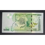 Uganda 5000 Shillings 2021 UNC