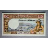 New Hebrides 100 Francs 1975/77 Unc